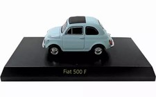 1/64 Kyosho Fiat 500 F Light Blue Circle K Diecast Model