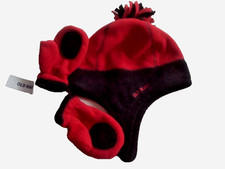 Boys Hat  Mitten Set Red Size XS 6-12 Months NEW