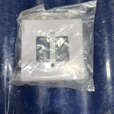 Volex 2 Gang Grid Front Plate White VG3572