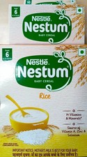 NESTUM Baby Cereal   From 6 to 12 months, Rice, 2 300g expiry 11/2026 f/ship