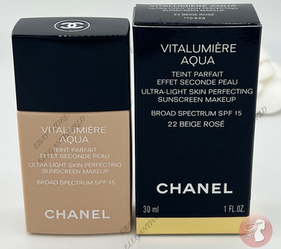 Chanel Vitalumiere Aqua Makeup Foundation Spf 15 - Choose Your Shade NEW IN BOX