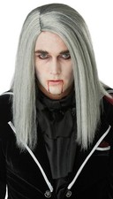 California Costumes Sleek Vampire Wig for Men, Gray, One Size, Synthetic Fiber