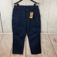 Carhartt Men's Rugged Professional Series Cargo Pants 34x30 Navy Loose Fit Work