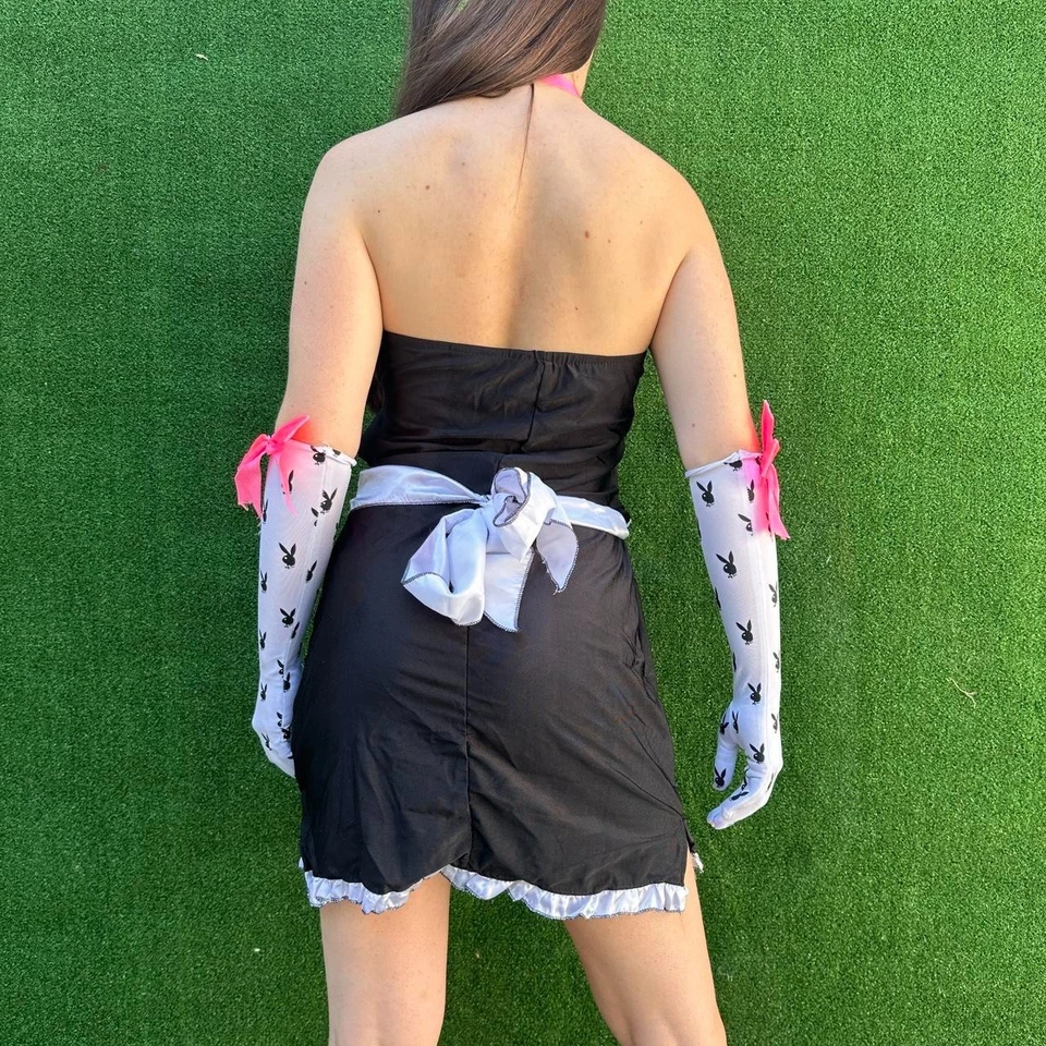Y2K Playboy Costume Mansion Maid Large 10-14 French Maid Halloween - Image 2 of 4