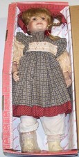 Brinn's Collectible Edition Hair Porcelain Girl Doll