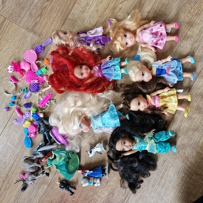  7 Disney Princess Animator Dolls Bundle  6''  with accessories + extra figures 