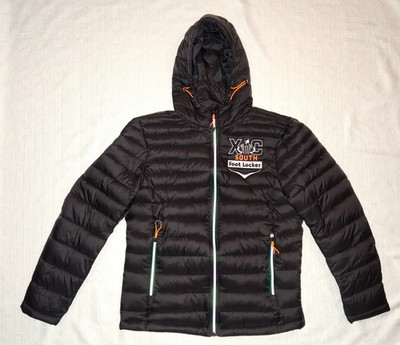 NEW XC Cross Country  South Footlocker Hoka One One Black Puffer Jacket Small S