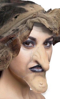 Fxe Faux Studio Flesh Witch Nose and Chin Set Latex Prosthetic Appliance