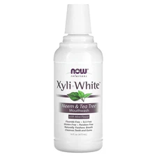 Solutions, Xyli-White Mouthwash, Fluoride-Free, Neem & Tea Tree with Mint, 16 fl