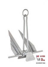 Hot-Dipped Steel Anchor with Slip Shank – 28 to 30 Feet for Boats