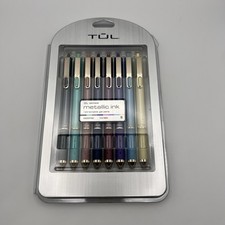 TUL Limited Edition Metallic GL Series Retractable Gel Pens Medium Point 0.8 mm