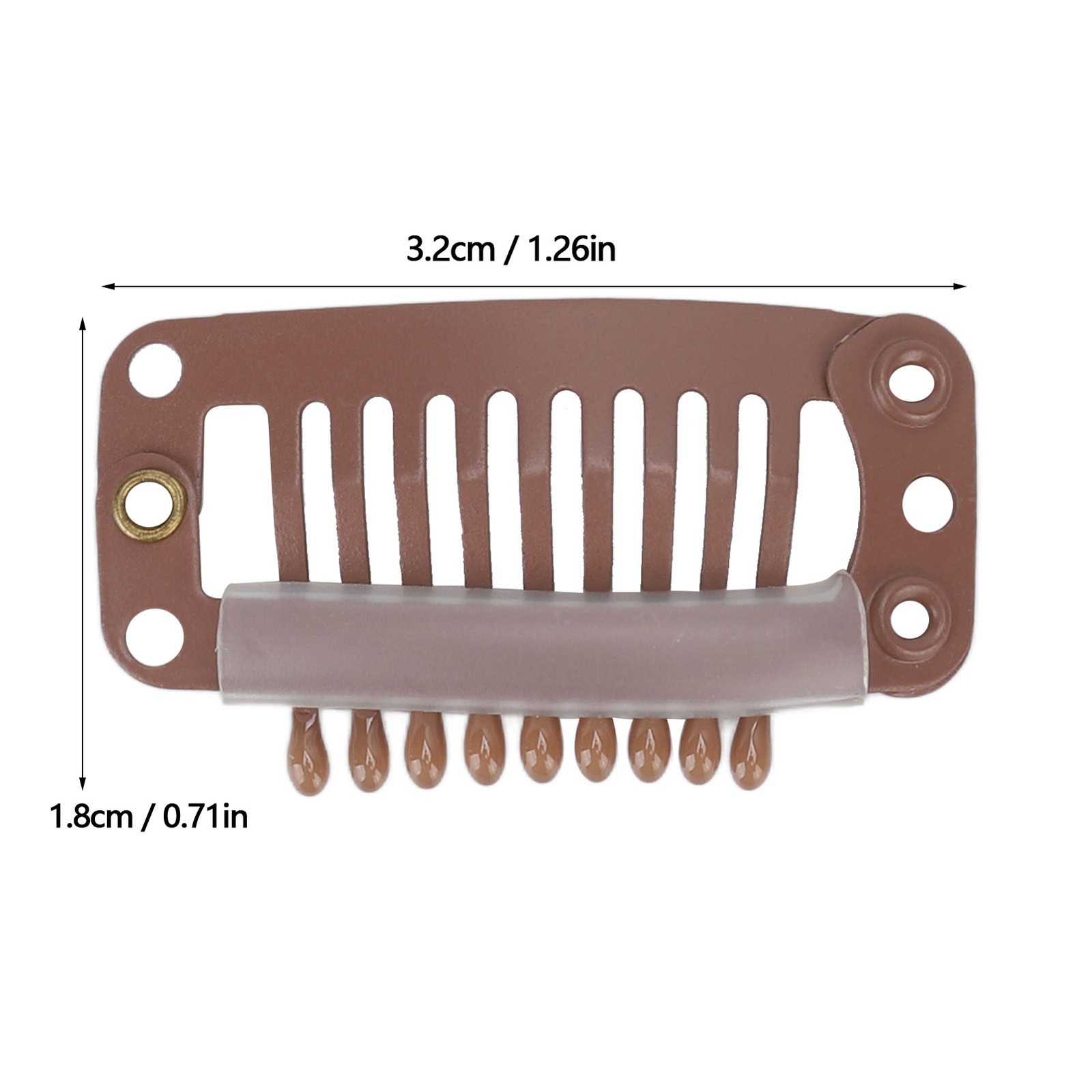 New 40pcs Hair Wig Clips Stainless Steel 9 Teeth Firmly Hold Hair Extension