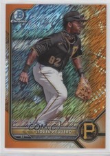 2022 Bowman Chrome Prospects Orange Shimmer Refractor 4/25 Liover Peguero 0z9d