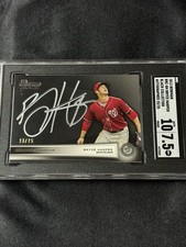 Bryce Harper 2012 Bowman Black Collection Prospect Rookie #/25 SGC 7.5 Auto 10