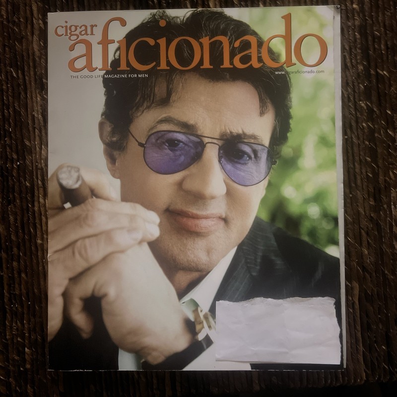 Vintage CIGAR AFICIONADO Magazine August 2010 Sylvester Stallone