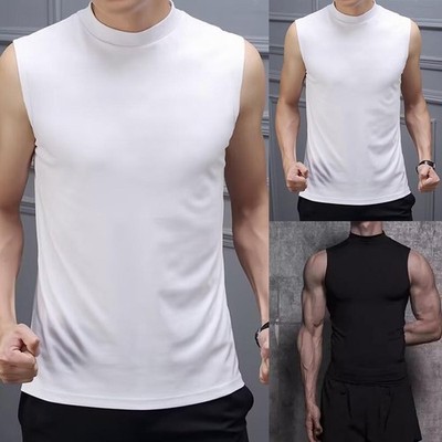 Sommer ärmelloses Tank Top für Herren - Slim Fit feste Muskel Weste Fitness