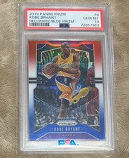 Panini Prizm 2019-20 Kobe Bryant #8 Red/White/Blue Prizm PSA 10 Last Year KOBE!