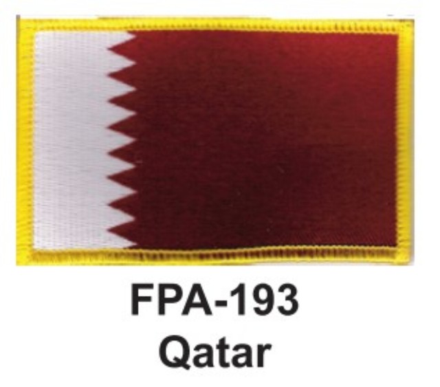 21/2'' X 31/2" QATAR Flag Embroidered Patch eBay