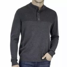 Club Room Men  s Blue Cotton Mock Neck Sweater Size 2XL