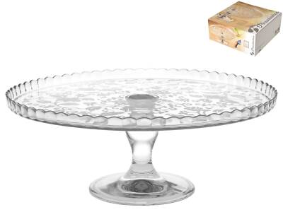Alzata marca Pasabahce vetro decoro Provence Cm 32