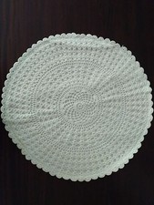 2 Crochet Cushion Cover 12 inch Round white Color Cushion Cover handmade