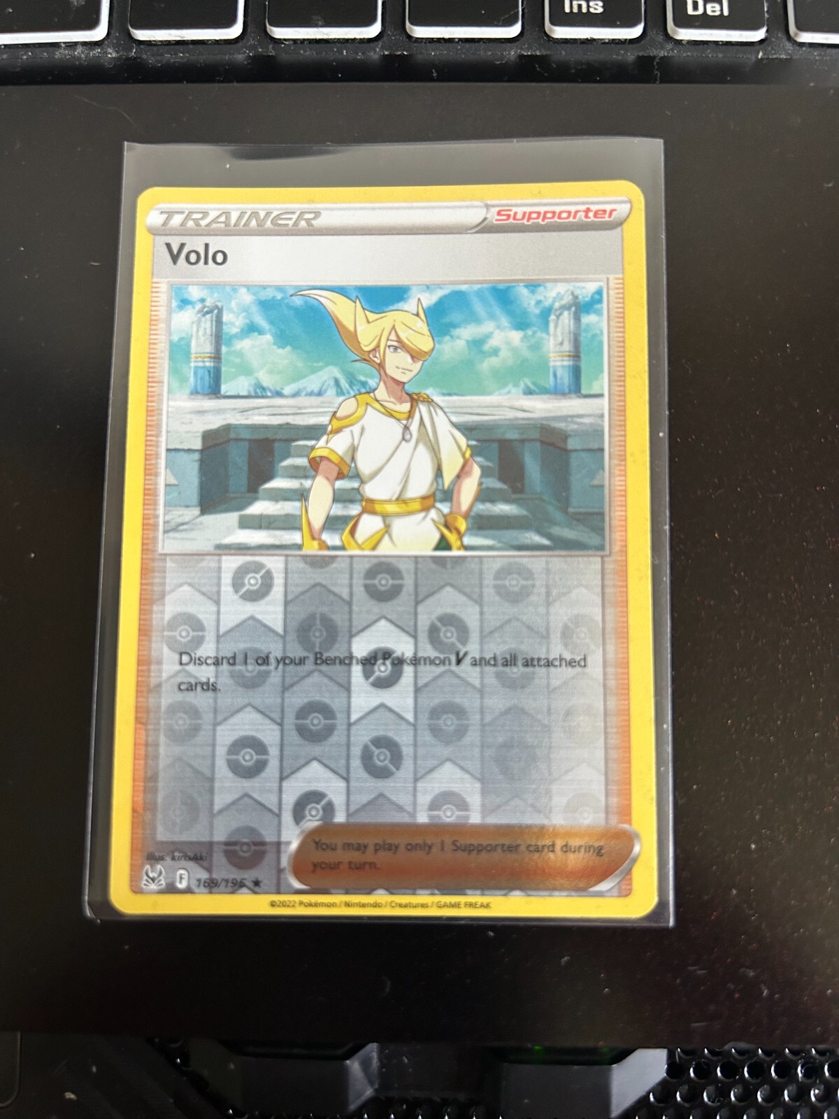 169/196 Volo Rare Reverse Holo Card Pokemon TCG SWSH11 Lost