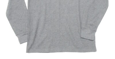 Polo Ralph Lauren Men's Grey Logo Graphic Crew-Neck Waffle Knit