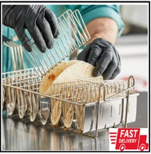 Taco Frying Basket With 8 Slots Commercial Restaurant Cooking Fryer Basket New