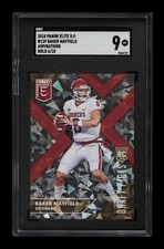 Baker Mayfield /10 Rookie 2018 Elite Aspirations Gold Football Card 139 SGC 9
