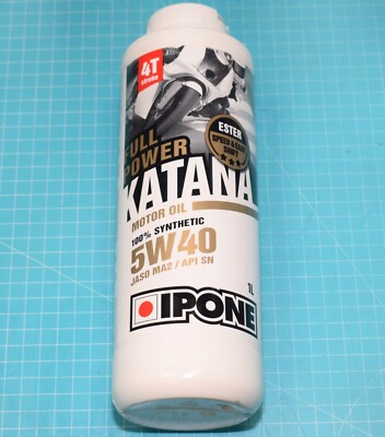 Huile moteur 4 temps 5W40 Ipone Full Power Katana 100% synthétique 4L
