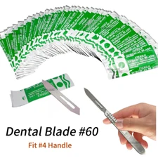 Scalpel Blades #60 Sterile Surgical Medical Dental Blade Instrument German Grade