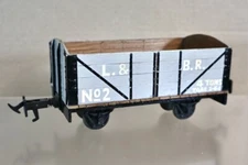 BRANDBRIGHT KIT BUILT G GAUGE 1 NARROW gauge L&BR 4 PLANK OPEN WAGON 2 og