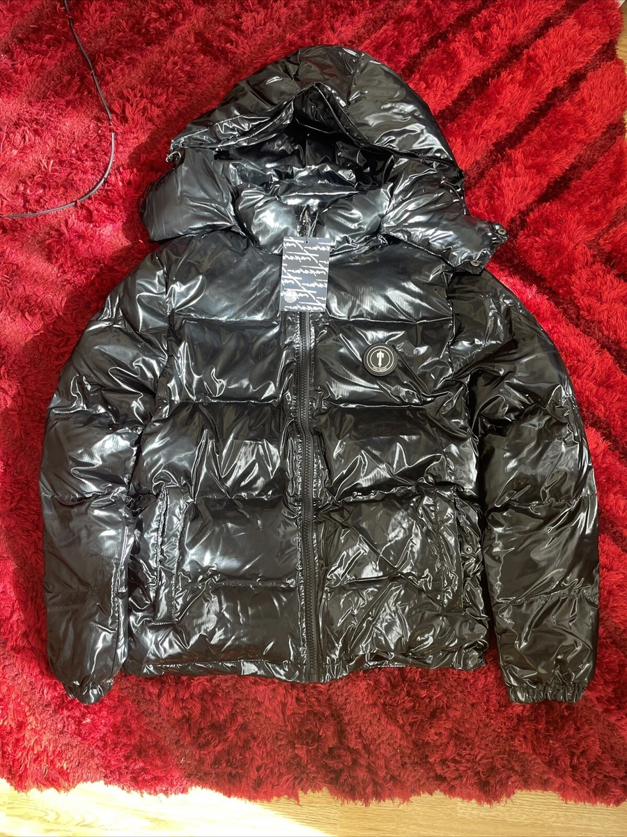 Trapstar Men's Irongate Detachable Hooded Puffer Jacket - Shiny Black -  Medium | eBay