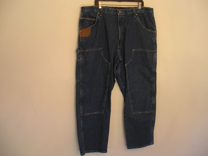 Wrangler Riggs Workwear Men's 42x30 Double Knee Denim Work Jeans Heavy Duty