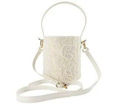 Violet & Brooks Ady Faux Bucket Bag Pearl
