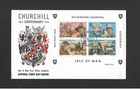 1974 Isle of Man Churchill Centenary Miniature Sheet FDC Douglas