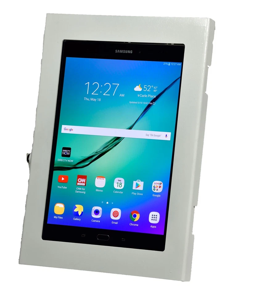 Samsung Galaxy TAB A 10.1 A7 A8 9.7 10.5 11 S7 FE 12.4 S8 Ultra Metal Lock Case - Image 3 of 4