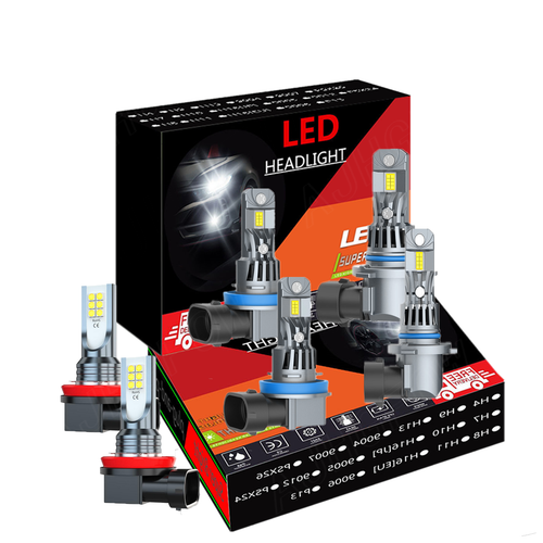 6-Piece LED Headlight Bulbs Kit For Nissan Maxima 2009-2015 – High/Low Beam + Fog Lights