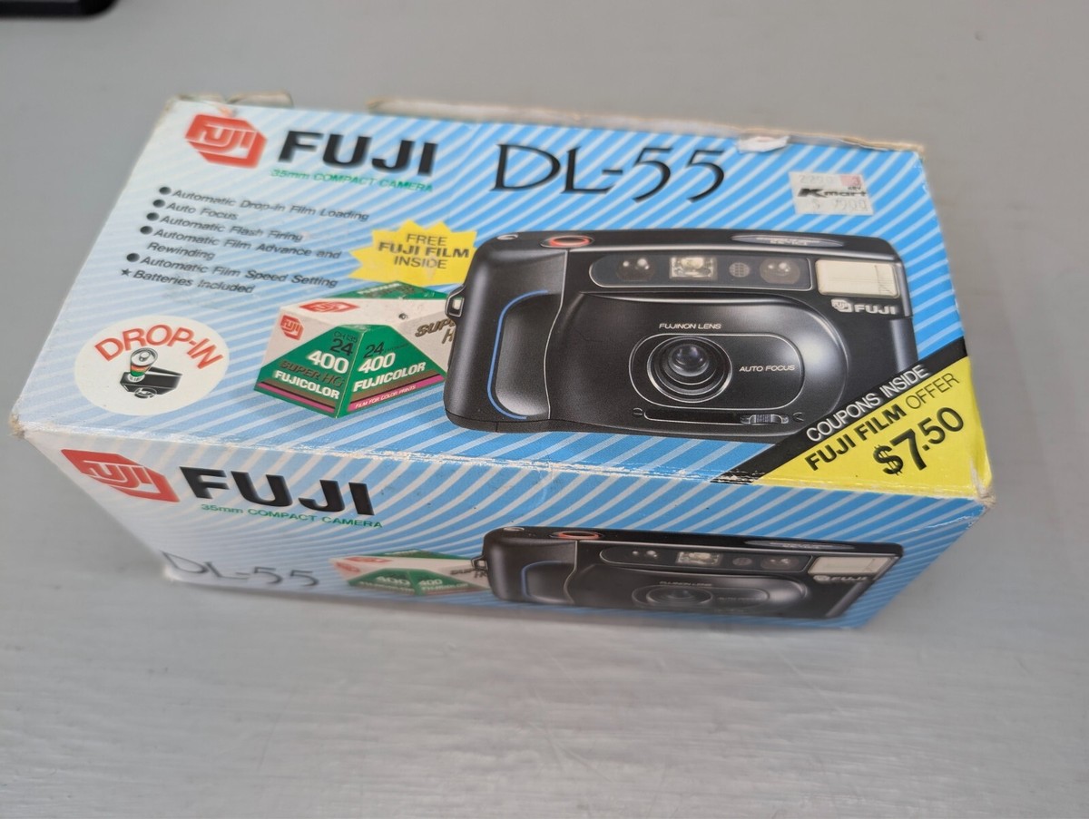 Fuji DL-55 Point and Shoot Film Camera with Manual Original Box