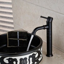 Oil Rubbed Bronze Bathroom Basin Faucet Single Handle Hole Sink Mixer Tap znf285