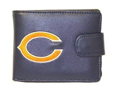 NFL Officially Licensed Embroidered Snap Faux Leather Bi-Fold Wallet