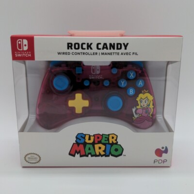 Nintendo Switch Controller Prinzessin Peach Super Mario Rosa PDP Rock Candy NEU
