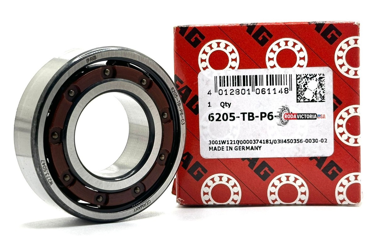 FAG GERMANY 6205 TB P6 C3 DEEP GROOVE BALL BEARING OPEN TYPE NO