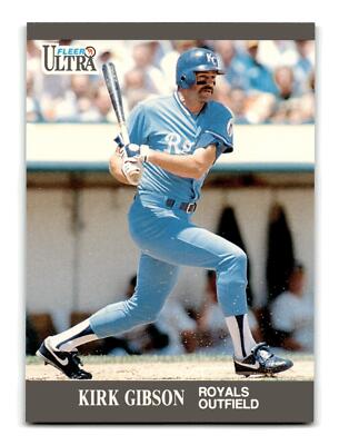 Kirk Gibson 1991 Ultra Update #U-27 Kansas City Royals Mint to Gem