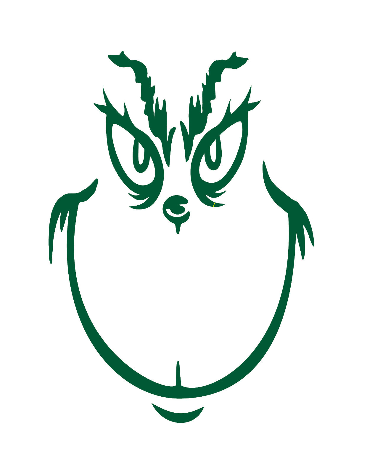 Grinch Face! Die Cut Decal Calendared Vinyl, Various colors and sizes! | eBay