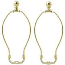 8 Inch Lamp Harp 2 Set Gold Lamp Shade Harp Holder with Finial DIY