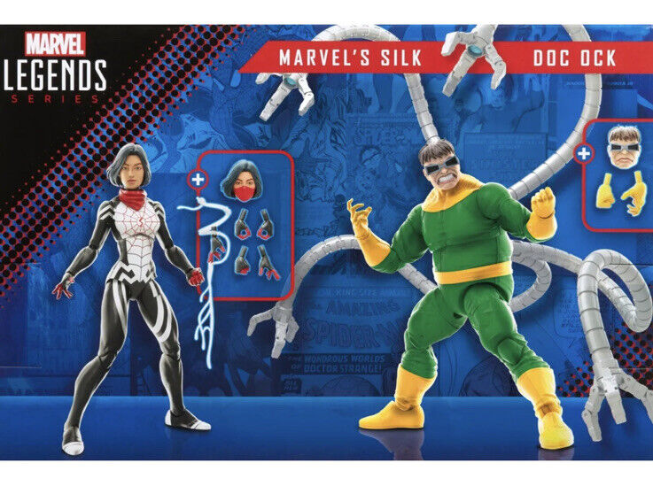 Spider-Man 60th Anniversary Marvel Legends Silk and Doctor Octopus