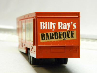 MTH RAILKING BILLY RAYS BAR-B-QUE VENDOR TRAILER O GAUGE train 30-50071 NEW