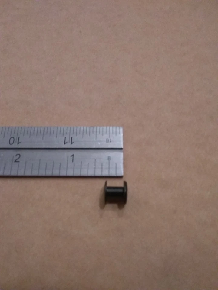 Tornillos Chicago cabeza lisa negro/acero 1/4" (paquete de 100) Foto 4 de 4