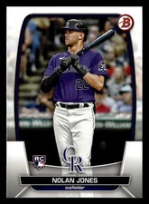 Nolan Jones 2023 Bowman #74 Colorado Rockies ROOKIE Free Shipping